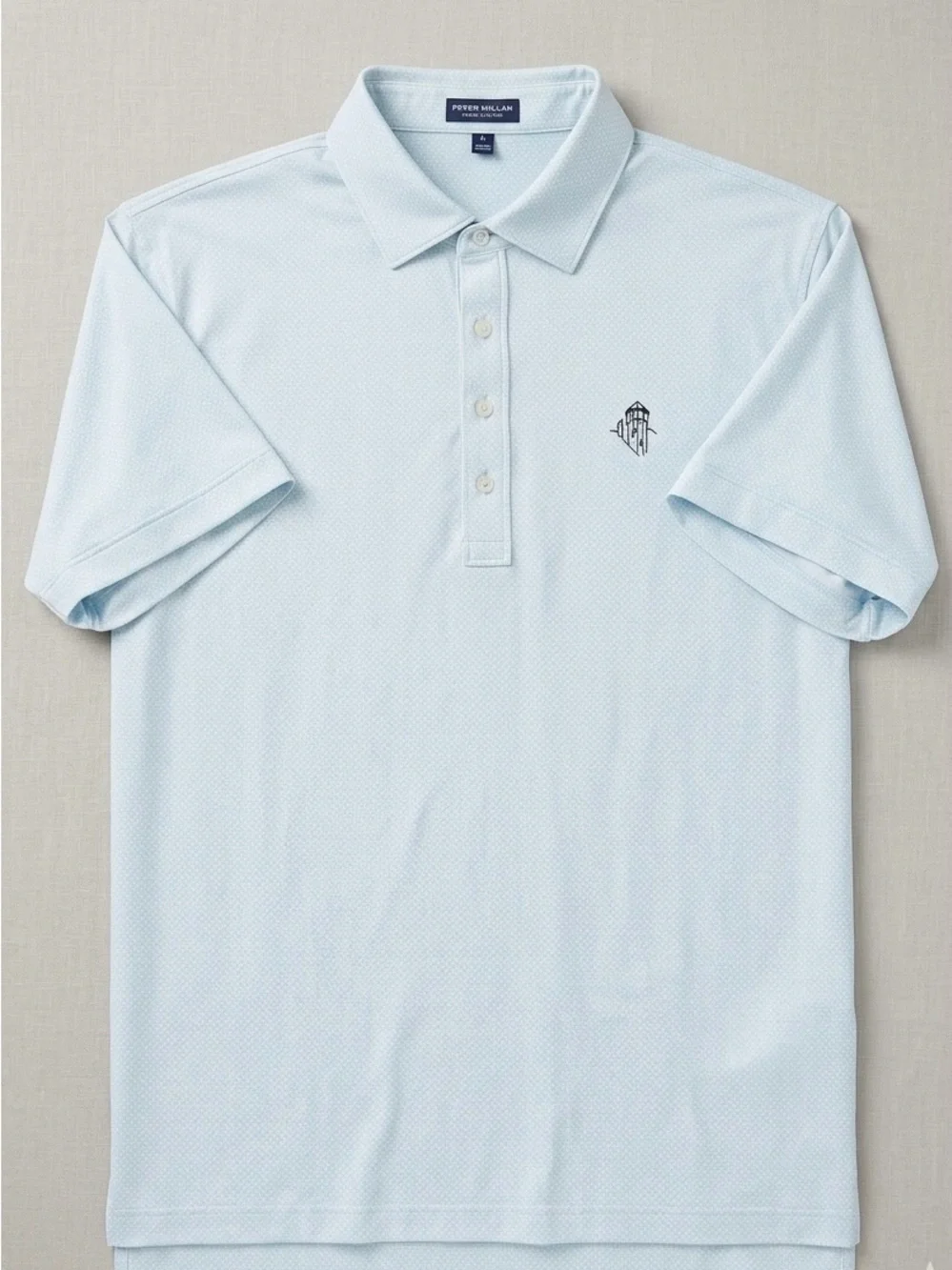 Peter Millar Crown Crafted Luxury Performance Blue Golf Polo Shirt - Size XL